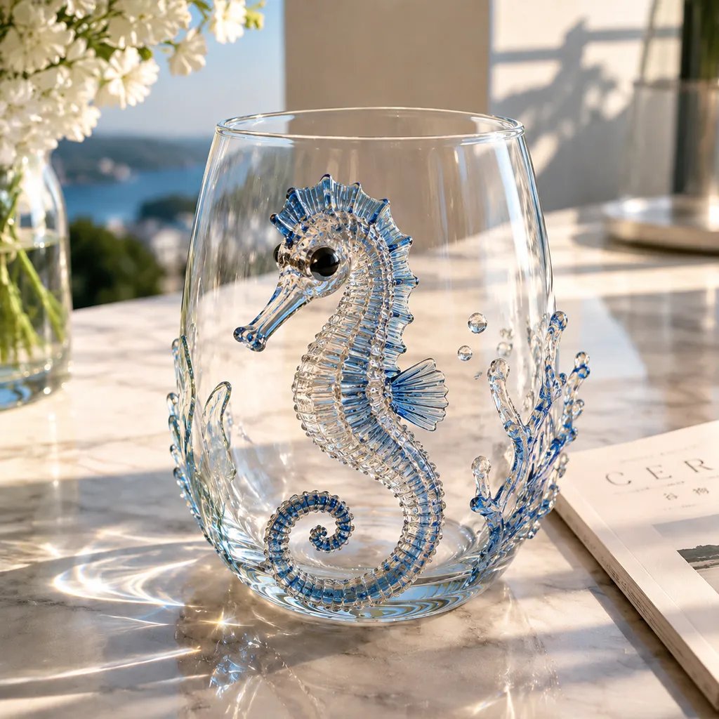 🔥LAST DAY 50% OFF - 🌊 3D Ocean Animal Artisan Glassware Collection for Fresher Sips, Coastal Elegance & Elevated Home Bar Vibes