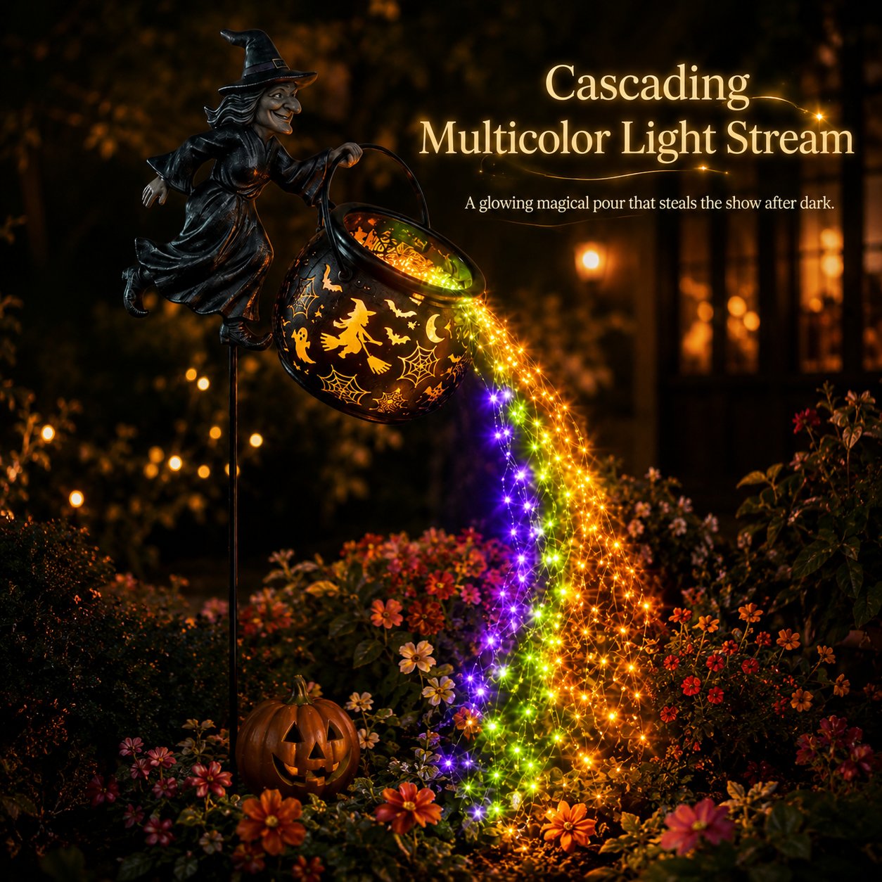 Halloween Witch Cauldron Garden Light🧙‍♀️