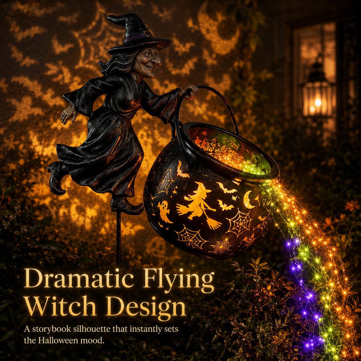 Halloween Witch Cauldron Garden Light🧙‍♀️