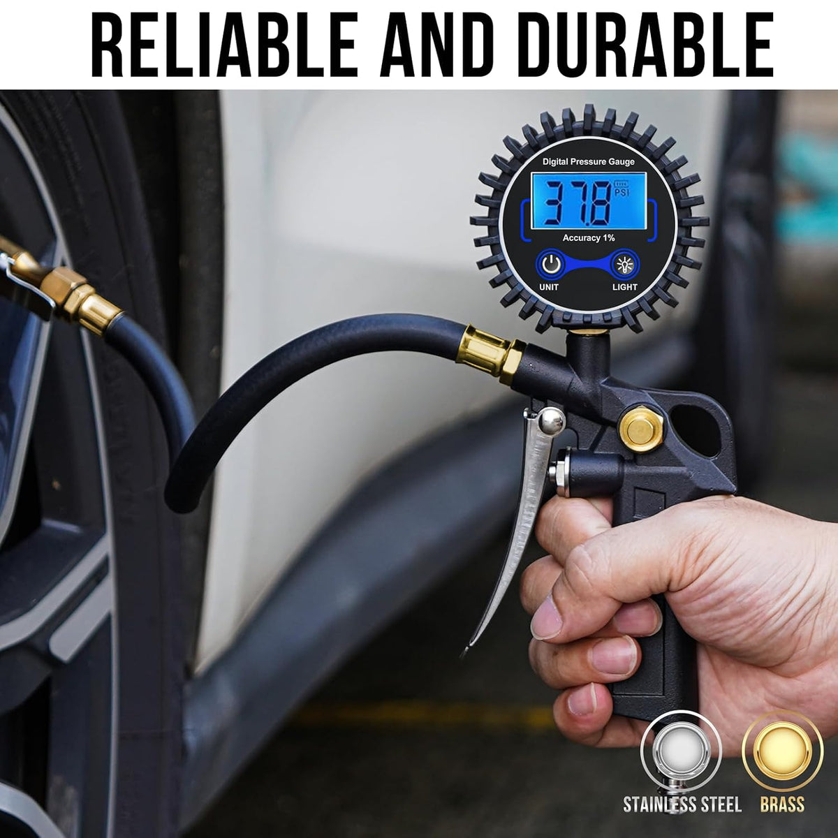 🔥LAST DAY 49% OFF - 🛠️🚗 High Precision Digital Tire Inflator Pressure Gauge | 3-in-1 Inflate Deflate Check Tire Tool（副本）