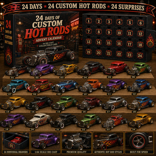🏁🚗24 Days of American Car Legends Advent Calendar – 24 Die-Cast Collectibles