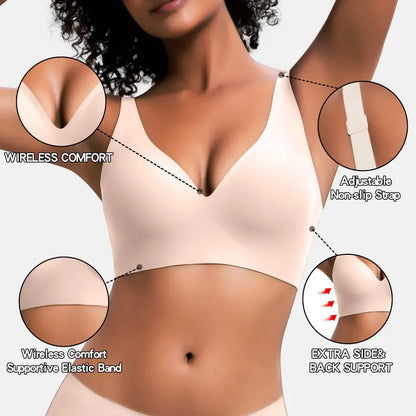 💖LAST DAY Limited Sale💕Womens Comfortable Push Up Wireless Bras