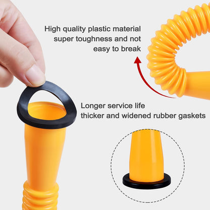 🔥 Upgraded Replacement Gas Can Spout with Flexible Nozzle, Fit for Most 1/2/5/10 Gal Can