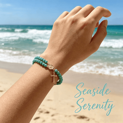 🔥🔥 ✝️Handcrafted rosary bracelets -  A Warm Companion for Your Faith Journey📿