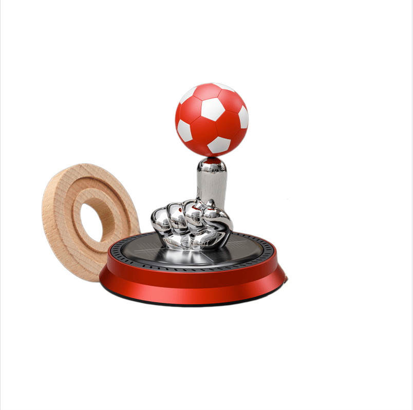 🔥Most Popular in 2026🔥⚽🚗Solar Rotating Football Car Air Freshener & Aromatherapy Diffuser – Reusable Ornament for Car, Office & Home