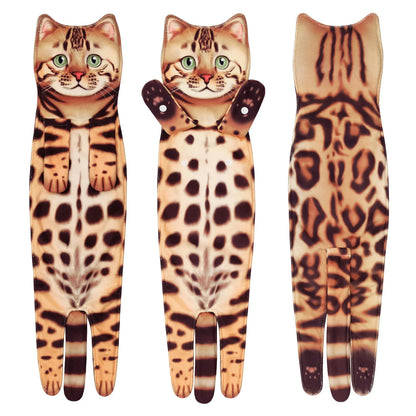 🎁 Early Christmas Sale 🎅 Funny Cat Hand Towels