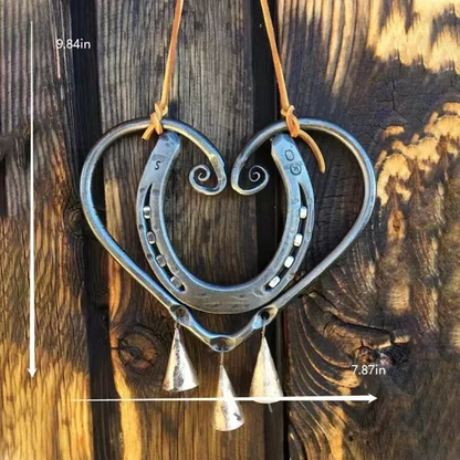 🔥Most Popular in 2026🔥100% Handmade | The Horseshoe Heart Wind Chime ❤ (Handmade by Jordan Maynard®)