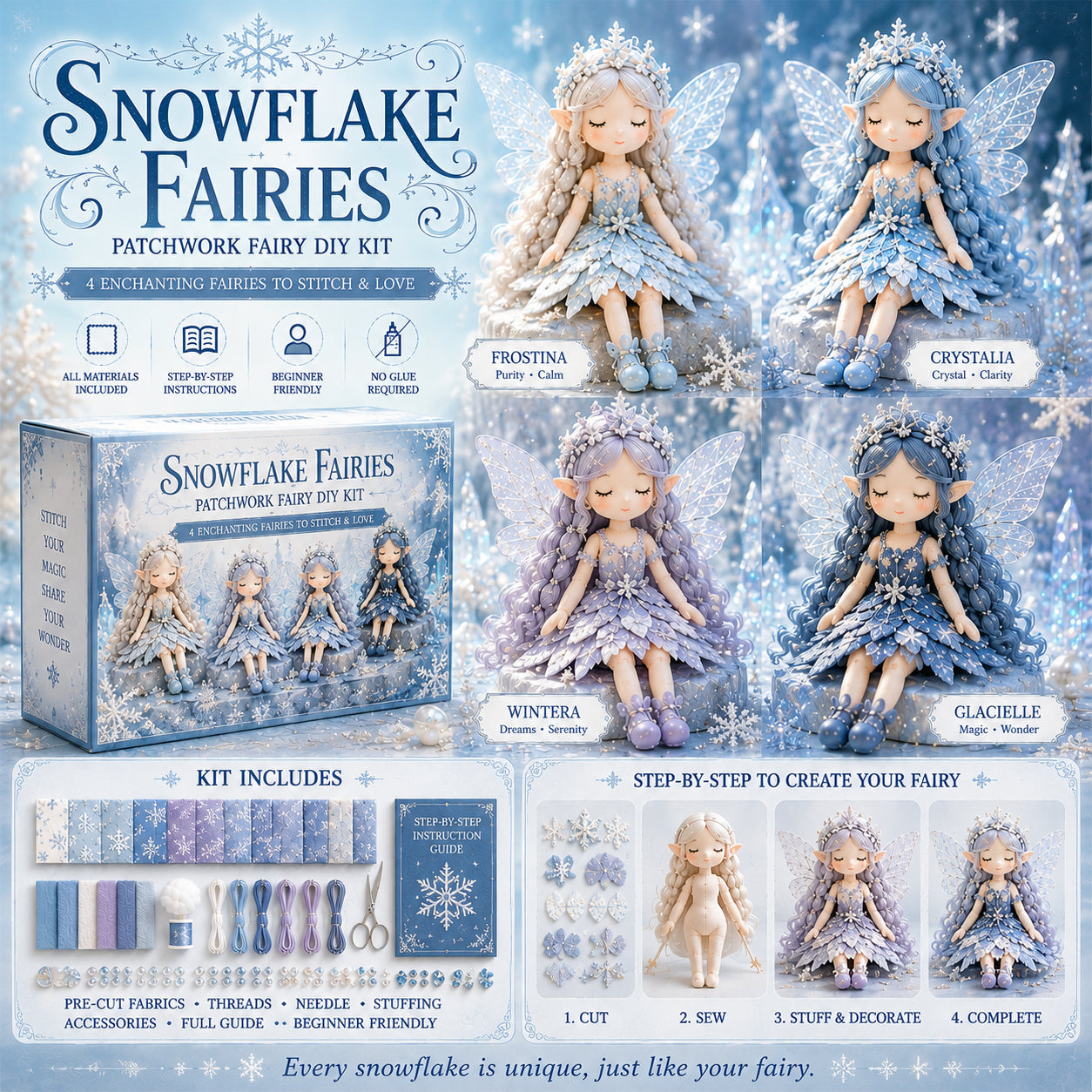🔥Most Popular in 2026🔥Fairy Patchwork DIY Collection