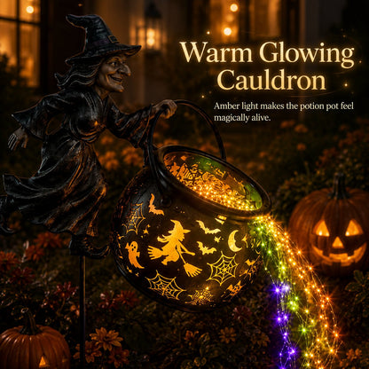 Halloween Witch Cauldron Garden Light🧙‍♀️