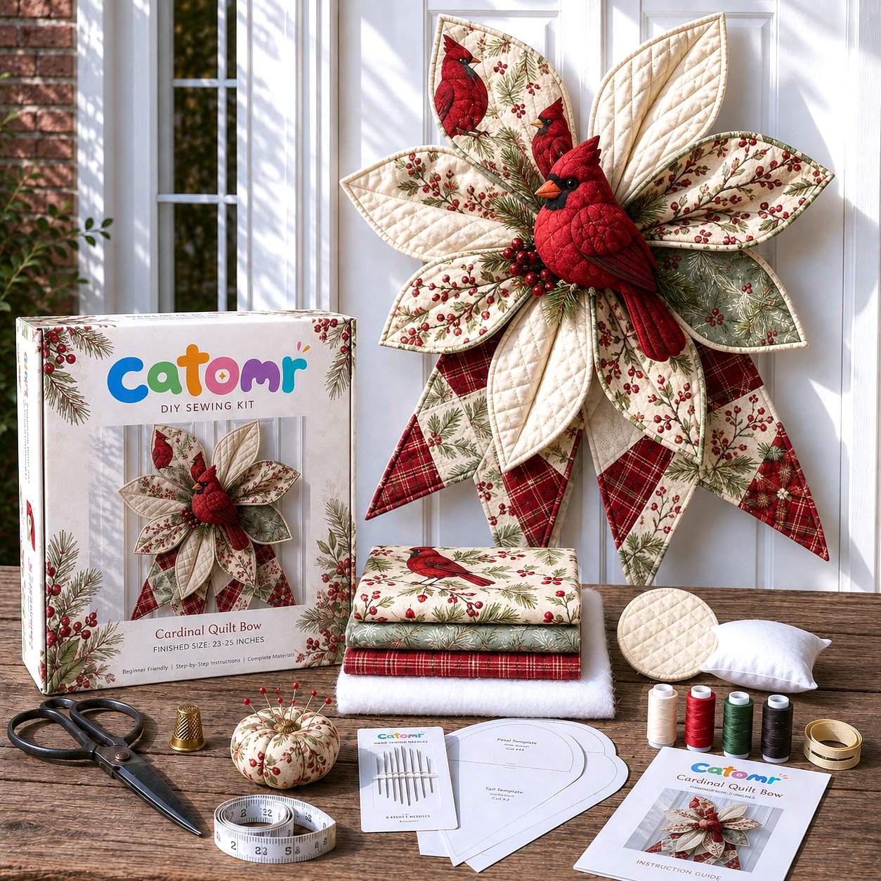 🔥Most Popular in 2026🔥Large Patchwork Bow Sewing Kit