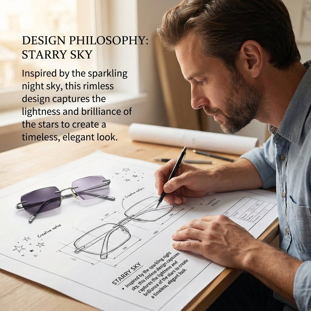 👓🌄 【Co-Created by Designers】Gypsophila Smart Zoom and Color-Changing Reading Glassesar Viewing