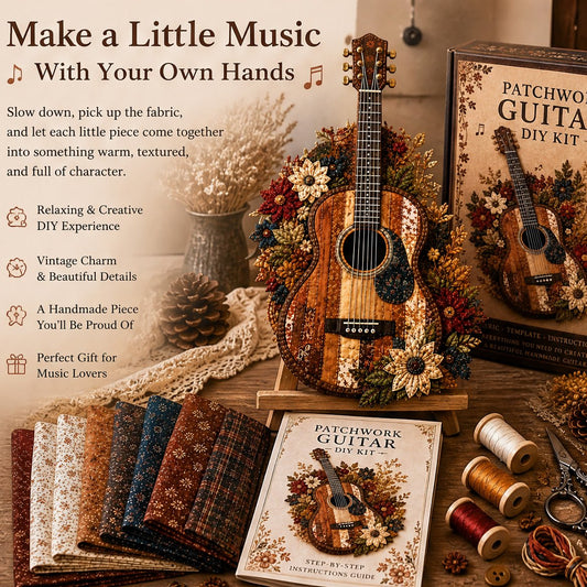 🔥LAST DAY 50% OFF - 🎶Vintage Patchwork Music Instrument DIY Kit