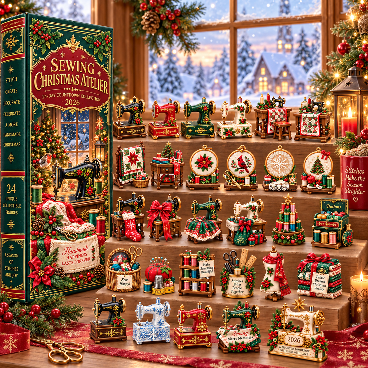 🎄2026 Christmas Sewing Room – 24 Tiny Treasures for Makers