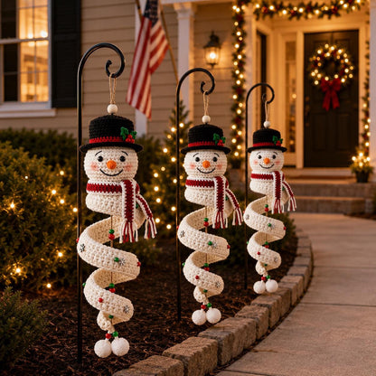🔥Most Popular in 2026🔥Crochet Snowman Spiral Oranment DIY Kit