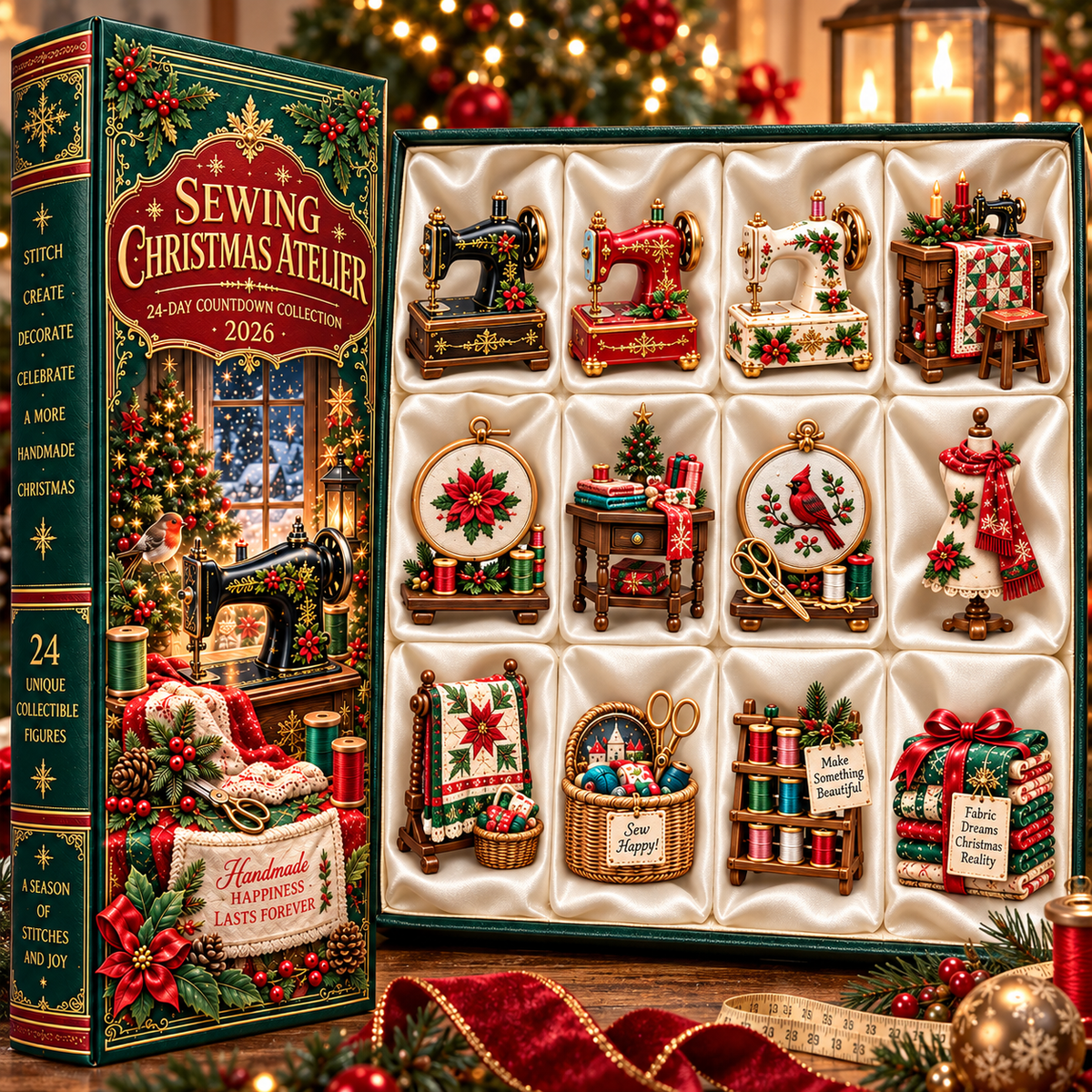 🎄2026 Christmas Sewing Room – 24 Tiny Treasures for Makers