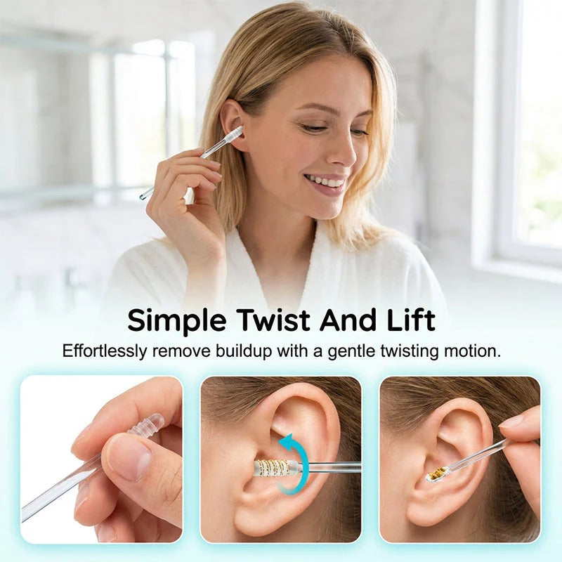 Sticky Ear Cleaning Sticks – Gentle, Visible Ear Care🛒
