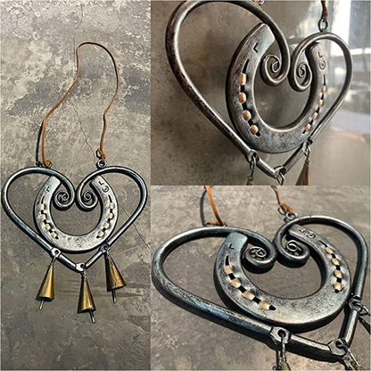 🔥Most Popular in 2026🔥100% Handmade | The Horseshoe Heart Wind Chime ❤ (Handmade by Jordan Maynard®)