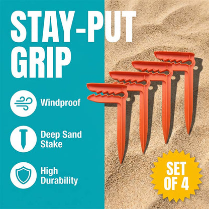 🏖️ 50% OFF – Windproof Beach Towel Clips for Sand & Grass