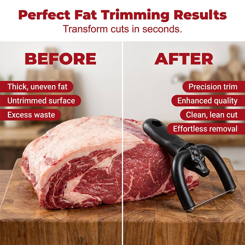 🥩 Handheld Fat Trimmer for Beef & Pork