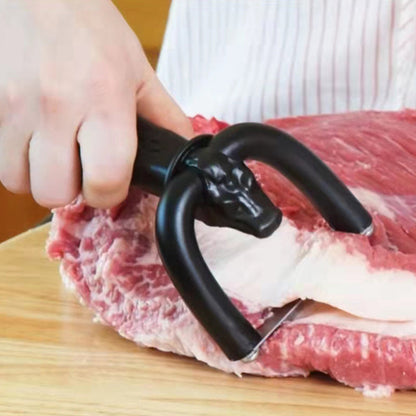 🥩 Handheld Fat Trimmer for Beef & Pork