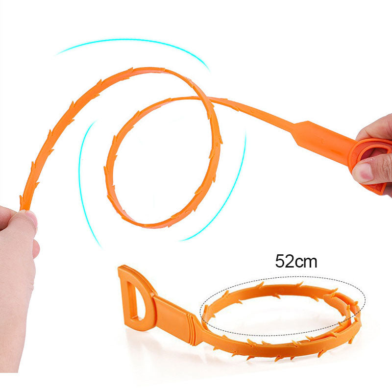 🔥Hot Sale🛠️20.5‑inch Drain Snake – Flexible Durable Hair Clog Remover Tool, Quick Sink Tub Pipe Dredger, Reusable Drain Cleaner Stick for Bathroom Kitchen Sewer Blockages