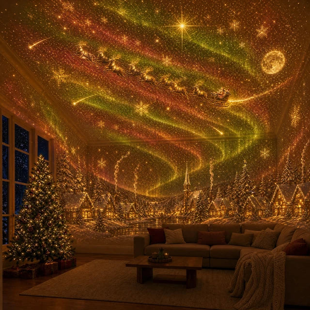 Christmas projector effect